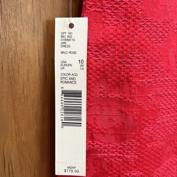 Antonio Melani Fully lined short sleeve dress with lace accents. New with tags. - Picture 4 of 4